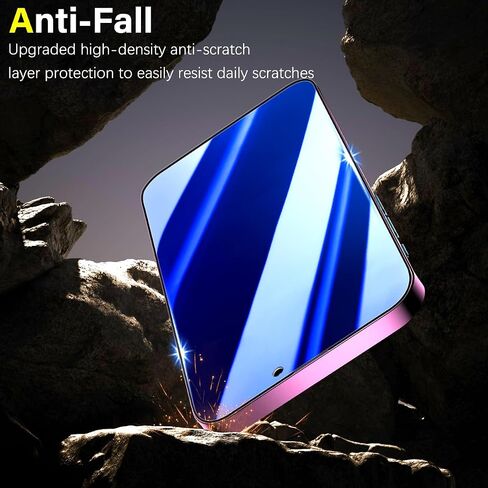 MAYtobe [2-Pack Privacy Screen Protector Designed for iPhone 16 Plus Anti-Blue Light Tempered Glass, Eye Protection, Blue Anti-Spy, Colorful Gradient, Anti-Scratch in Saudi Arabia