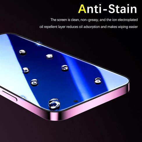 MAYtobe [2-Pack Privacy Screen Protector Designed for iPhone 16 Plus Anti-Blue Light Tempered Glass, Eye Protection, Blue Anti-Spy, Colorful Gradient, Anti-Scratch in Saudi Arabia