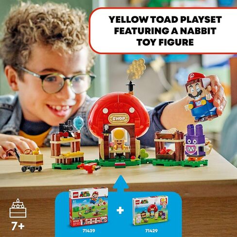 LEGO Super Mario Nabbit at Toad’s Shop Expansion Set, Build and Display Toy for Kids, Video Game Toy Gift Idea for Gamers, Boys and Girls Ages 7 and Up, 71429 in Saudi Arabia