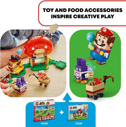 LEGO Super Mario Nabbit at Toad’s Shop Expansion Set, Build and Display Toy for Kids, Video Game Toy Gift Idea for Gamers, Boys and Girls Ages 7 and Up, 71429 in Saudi Arabia