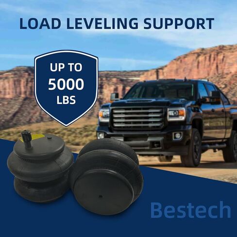 iiLentes Airbag Air Bag Suspension Kit for Ford F150 2015-2023 2WD/4WD - Rear Helper Bag for Up to 5,000 lbs Load Leveling Capacity - Replaces Firestone Ride Rite 2582 W217602582 in Saudi Arabia