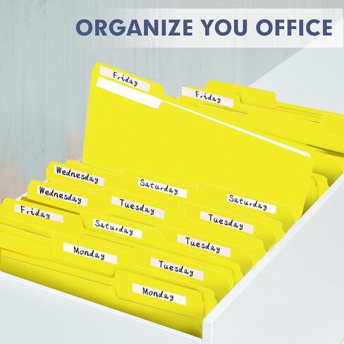 File Folder, PANDRI 120 Pack File Folder, 1/3 Cut Tab, Letter Size, Filing Folder for Office School Business,Orange in Saudi Arabia