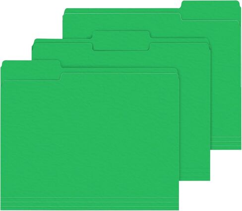 File Folder, PANDRI 120 Pack File Folder, 1/3 Cut Tab, Letter Size, Filing Folder for Office School Business,Orange in Saudi Arabia