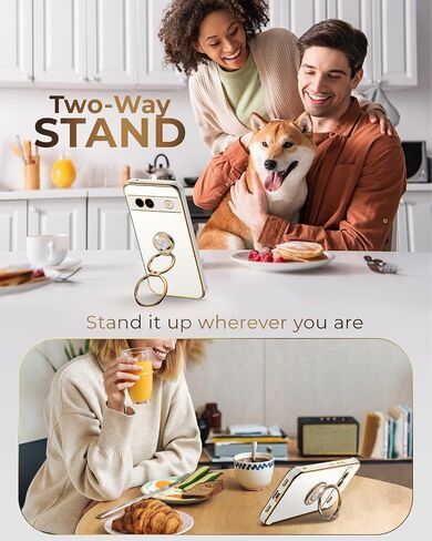 حافظة XYZ لهاتف Google Pixel 9 Pro XL مع حامل، حافظة Pixel 9 Pro XL مع حلقة مزدوجة، حافظة واقية فاخرة على شكل قلب للسيدات والفتيات لهاتف Google Pixel 9 Pro XL، أسود in Kuwait