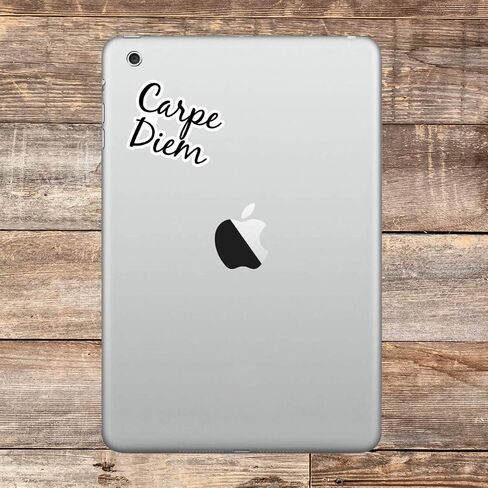 Carpe Diem Sticker Motivational Quotes Stickers - 3 Pack - Set of 2.5, 3 and 4 Inch Vinyl Laptop Stickers - for Laptop, Phone, Water Bottle, Car & More Decal (3 Pack) S214665-3Pack in Saudi Arabia