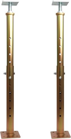 4 PCS Basement Floor Jack 19"- 36"(1'7"-3’), Adjustable Floor Joist Jack House Jack Post, 4400 lbs Height Capacity(Each), Telescoping Jack for Temporary Support for Leveling,Galvanized in Saudi Arabia