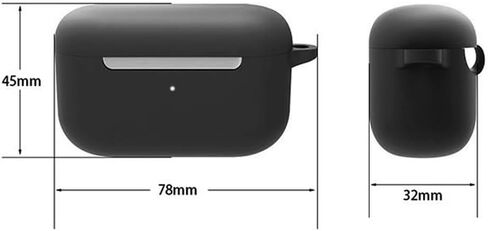 متوافق مع حافظة Echo Buds الثانية، غطاء جلدي مقاوم للصدمات من مطاط السيليكون مع ملحقات سلسلة مفاتيح متوافقة مع Echo Buds 2 إصدار 2021 باللون الأسود in Kuwait