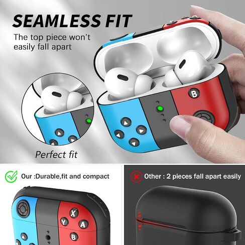 غطاء حافظة AirPods Pro الجيل الثاني، غطاء كرتوني لطيف ثلاثي الأبعاد مضحك للأطفال والبنات والمراهقين والأولاد، تصميم لوحة الألعاب، حافظات جلدية ناعمة من السيليكون لشخصيات Airpods Pro 2 (إصدار 2022) in Saudi Arabia