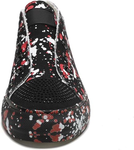 Women Loafer Slip on Sneakers Canvas Shoes Low Fashion Comfortable Walking Shoes in Saudi Arabia