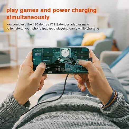 90 Degree Lightning Male to USB C Female Adapter (2 Pack),PD Fast Charging&Data Transfer for iPhone 14/13/12/11/XS/XR/SE,iPad,iPod,Airpods,Not for Audio/OTG in Kuwait