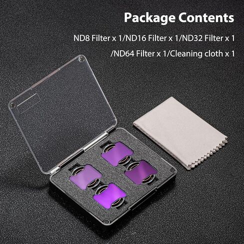 Avata 2 ND Filters Set, STARTRC 4 Pack ND8 ND16 ND32 ND64 Filter Compatible with DJI Avata 2, Neutral Density Camera Lens ND Filter in Saudi Arabia