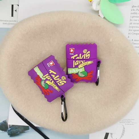 متوافق مع حافظة AirPods الجيل الأول والثاني، للأطفال والمراهقين والأولاد والبنات والنساء لطيف ومضحك ورائع من السيليكون بتصميم سلسلة الطعام ثلاثية الأبعاد غطاء Takis Shell لحافظة AirPods 1/2 - Takis in Saudi Arabia