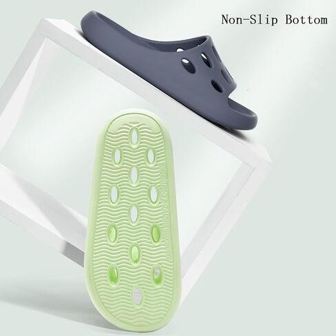 Shower Slippers for Women and Men, Quick Drying Pool Slides Lightweight Beach Sandals with Drain Holes in Saudi Arabia