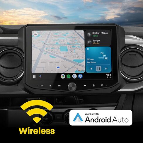 Stinger HORIZON10 10.1 بوصة Toyota Tacoma (2016-23) ستيريو 1280x800 HD راديو يعمل باللمس، Apple CarPlay/Android Auto لاسلكي، بلوتوث 5.1، شاشة IP65 مقاومة للطقس، HDMI، 4 كاميرا و3 مداخل USB in Kuwait