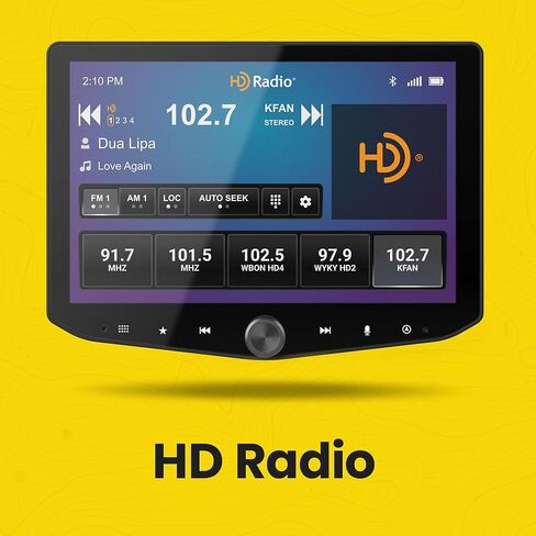 Stinger HORIZON10 10.1 بوصة Toyota Tacoma (2016-23) ستيريو 1280x800 HD راديو يعمل باللمس، Apple CarPlay/Android Auto لاسلكي، بلوتوث 5.1، شاشة IP65 مقاومة للطقس، HDMI، 4 كاميرا و3 مداخل USB in Kuwait