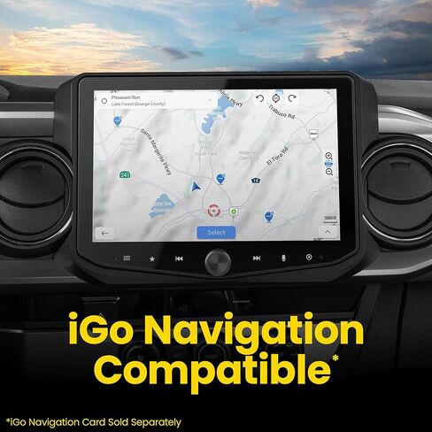 Stinger HORIZON10 10.1 بوصة Toyota Tacoma (2016-23) ستيريو 1280x800 HD راديو يعمل باللمس، Apple CarPlay/Android Auto لاسلكي، بلوتوث 5.1، شاشة IP65 مقاومة للطقس، HDMI، 4 كاميرا و3 مداخل USB in Kuwait