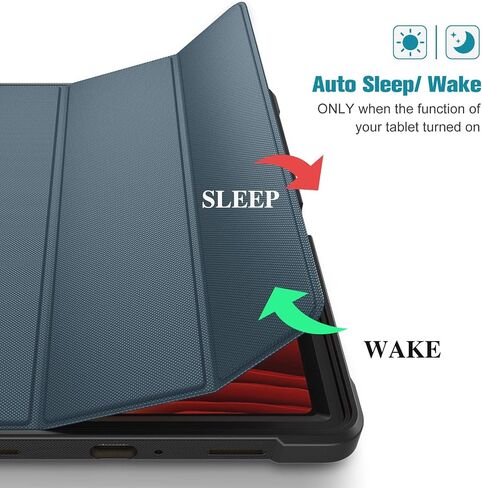 ProCase for Galaxy Tab A7 Case 10.4 Inch 2020 (SM-T500/T505/T507), Full-Body Tri-fold Shockproof TPU with Built-in Screen Protector -Black in Saudi Arabia