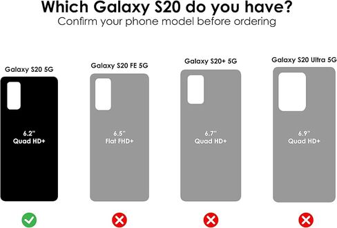 OtterBox Commuter Series Case for Samsung Galaxy S20 & S20 5G (NOT Other S20 Models) Non-Retail Packaging - Black in Saudi Arabia
