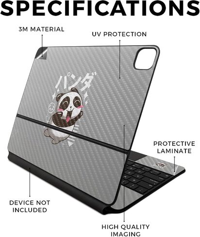 Carbon Fiber Skin Compatible with Apple Magic Keyboard for iPad Air 13-inch (M2) 2024 Premium 3M Vinyl Protective Wrap Decal Cover - Easy to Apply | Crafted in The USA by MightySkins in Saudi Arabia