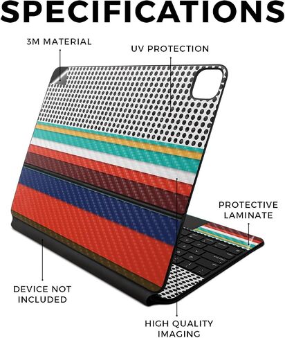 Carbon Fiber Skin Compatible with Apple Magic Keyboard for iPad Air 13-inch (M2) 2024 Premium 3M Vinyl Protective Wrap Decal Cover - Easy to Apply | Crafted in The USA by MightySkins in Saudi Arabia