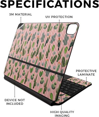 Carbon Fiber Skin Compatible with Apple Magic Keyboard for iPad Air 13-inch (M2) 2024 Premium 3M Vinyl Protective Wrap Decal Cover - Easy to Apply | Crafted in The USA by MightySkins in Saudi Arabia