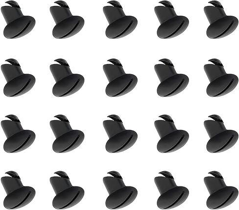 .500 Grip 7/16" Aluminum Button Oval Head Turn Quarter Dzus Fasteners (20 Pack-Chrome) in Saudi Arabia