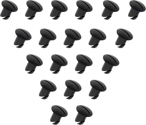 .500 Grip 7/16" Aluminum Button Oval Head Turn Quarter Dzus Fasteners (20 Pack-Chrome) in Saudi Arabia