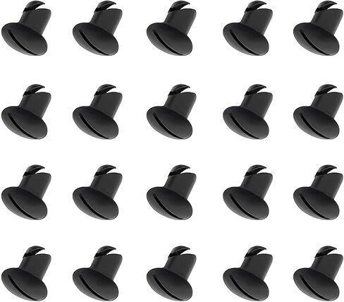 .500 Grip 7/16" Aluminum Button Oval Head Turn Quarter Dzus Fasteners (20 Pack-Chrome) in Saudi Arabia