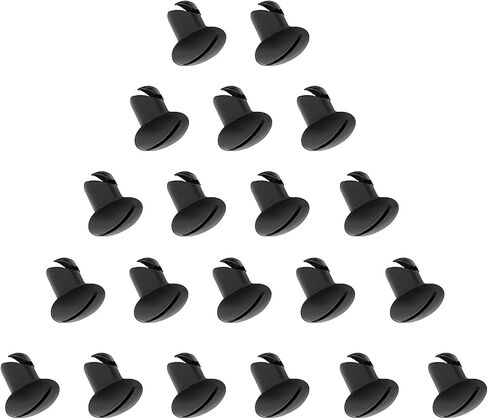 .500 Grip 7/16" Aluminum Button Oval Head Turn Quarter Dzus Fasteners (20 Pack-Chrome) in Saudi Arabia