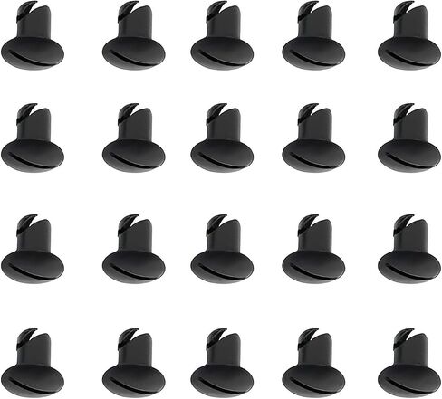 .500 Grip 7/16" Aluminum Button Oval Head Turn Quarter Dzus Fasteners (20 Pack-Chrome) in Saudi Arabia