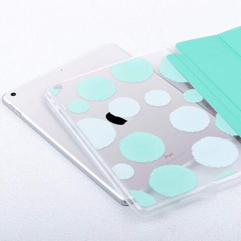 ULAK iPad 5th/6th Generation Case, Slim Protective Polka Dot Hard Back Cover, Auto Sleep/Wake, Viewing & Typing Stand Mode, Lavender, Compatible with iPad 9.7 2018/2017 in Saudi Arabia