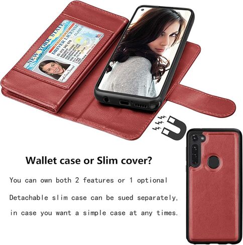 NJJEX Compatible for Mototola G Stylus 2020 Case/Moto G Stylus Wallet Case 2020, [9 Card Slots] PU Leather ID Credit Holder Folio Flip [Detachable] Kickstand Magnetic Phone Cover & Lanyard -Rose Gold in Kuwait