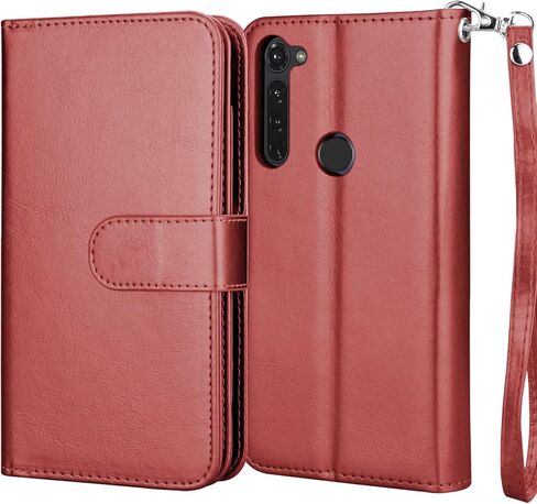 NJJEX Compatible for Mototola G Stylus 2020 Case/Moto G Stylus Wallet Case 2020, [9 Card Slots] PU Leather ID Credit Holder Folio Flip [Detachable] Kickstand Magnetic Phone Cover & Lanyard -Rose Gold in Kuwait