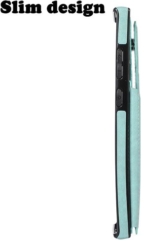 حافظة هاتف لهاتف سامسونج جالاكسي S21 Ultra Glaxay S21ultra 5G مع فتحات لبطاقة الهوية والائتمان وجيوب ومحفظة وغطاء خلفي وحافظة جلدية قابلة للطي للنساء والرجال باللون الأسود in Kuwait