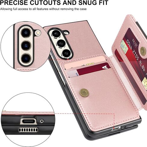 for Samsung Galaxy Z Fold 5 Case Wallet RFID Blocking Magnetic Closure 360 Shockproof Protection Drop Absorption Heavy Duty Leather Phone Cover with Card Holder for Samsung Galaxy Z Fold 5 in Saudi Arabia
