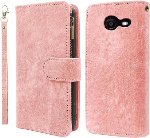 Compatible with Samsung Galaxy J7 Prime 2017 J 7 Skypro Sky Pro J7V V S727VL Wallet Case and Premium Vintage Leather Flip Credit Card Holder Phone Cover for Glaxay Halo7J Perx J7prime Women Men Pink in Kuwait