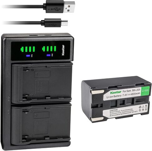 Kastar 4-Pack SB-L320 Battery and LTD2 USB Charger Replacement for Samsung SB-L160 SBL160, SB-L320 SBL320, SB-L480 SBL480, SB-L110A SBL110A (NOT Compatible SB-L110) Battery, Medion MD9014, VP-SCD55 in Saudi Arabia