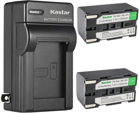 Kastar 3-Pack SB-L320 Battery and AC Wall Charger Replacement for Samsung VP-W90, VP-W95D, VP-W97, SC-L520, SC-L530, SC-L550, SC-L600, SC-L610, SC-L630, SC-L650, SC-L700, SC-L710, SC-L750, SC-L770 in Saudi Arabia