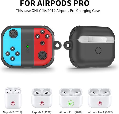 غطاء حافظة AirPods Pro، غطاء كرتوني لطيف ثلاثي الأبعاد مضحك للأطفال والبنات والمراهقين والأولاد، تصميم لوحة الألعاب، حافظات جلدية ناعمة من السيليكون لشخصيات Airpods pro (إصدار 2019) in Kuwait