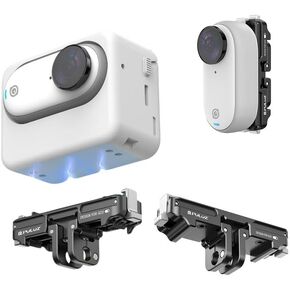 Magnetic Quick Release Mount/Foldable Adapter for Insta360 GO 3S/GO 3, with 1/4 threaded hole and Go-pro mounting adapter to attach to tripod selfie stick