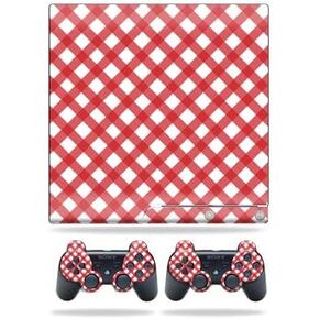 MightySkins Skin Compatible with Sony Playstation 3 Slim Console wrap Sticker Skins Red Picnic