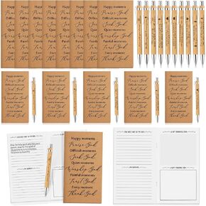 Spakon 20 Pcs Religious Mothers Day Gifts Christian Spiral Notebook with Bible Verse Pens Prayer Journal for Women Religious Inspirational Notepad Church Supplies for Father Men Coworker Employee
