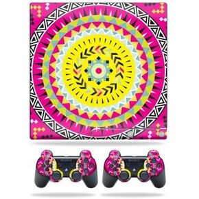 MightySkins Skin Compatible with Sony Playstation 3 Slim Console wrap Sticker Skins Pink Aztec