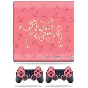 MightySkins Skin Compatible with Sony Playstation 3 Slim Console wrap Sticker Skins Refuse to Sink