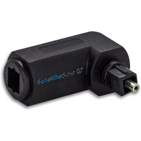 SatelliteSale Digital Toslink SPDIF Optical Female to Female Coupler PVC Black Adapter