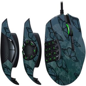 MightySkins Skin Compatible with Razer Naga Trinity - Dark Butterfly | Protective, Durable, and Unique Vinyl Decal wrap Cover | Easy to Apply, Remove, and Change Styles | Made in The USA