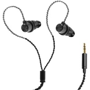 Long Cord Wired Headphones with Extra Earbuds Earphones for Tv Ear Plug in Headphones Long Cord Length for Computer Extension for Ear Buds Long Cable without Microphone Mic(10FT)
