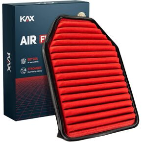 KAX Engine Air Filter, GAF027 (CA8755A) Air Filter Replace for Silverado, Suburban, Sierra, Yukon, Avalanche 1500/2500/3500, Tahoe, Escalade (V6/V8), 200% Longer Life