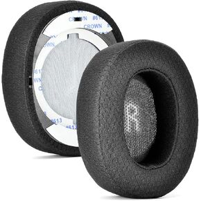 E55BT Earpads Upgrade Fabric Thicker - Replacement Ear Pads Foam Ear Cushion Pillow Cover Compatible with JBL E55BT E55 bt Bluetooth Wireless Headsets，Noise Isolation Memory Foam, Added Thickness