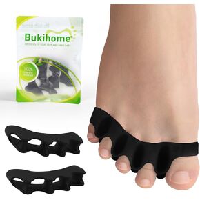 Toe Separators, 4 Pair Soft Gel Toe Spacers to Correct Bunions, Toe Stretcher for Therapeutic Relief from Plantar Fasciitis, Claw Toes,Hammer Toes, Foot Pain for Women & Men (White+M) in Saudi Arabia